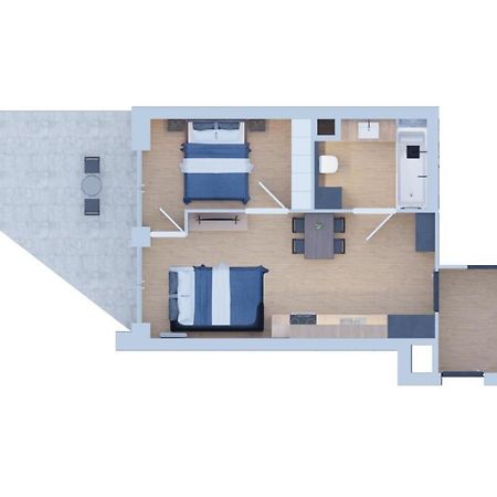 High Standard Garden Oasis Apartment Красков Екстериор снимка